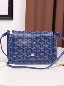 Goyard original canvas plumet pouch GY0010 blue