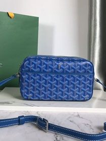 Goyard original canvas cap vert bag GY0015 blue