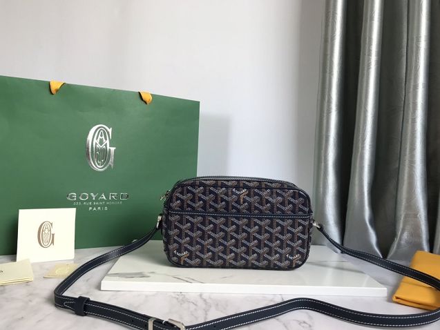 Goyard original canvas cap vert bag GY0015 navy blue