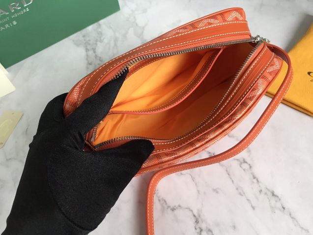 Goyard original canvas cap vert bag GY0015 orange