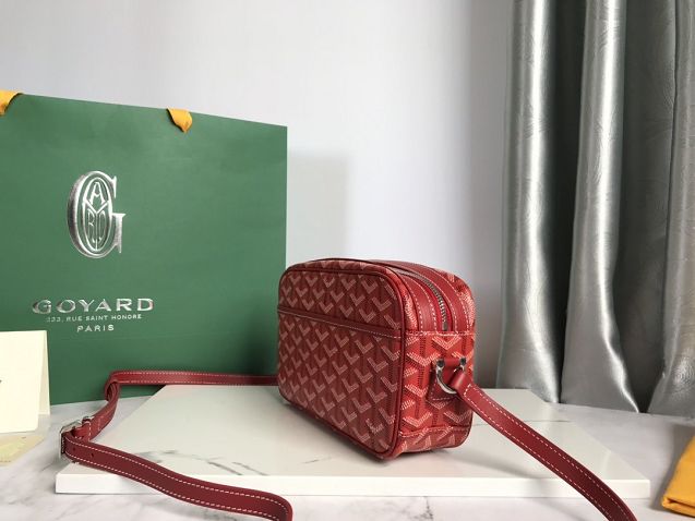 Goyard original canvas cap vert bag GY0015 red