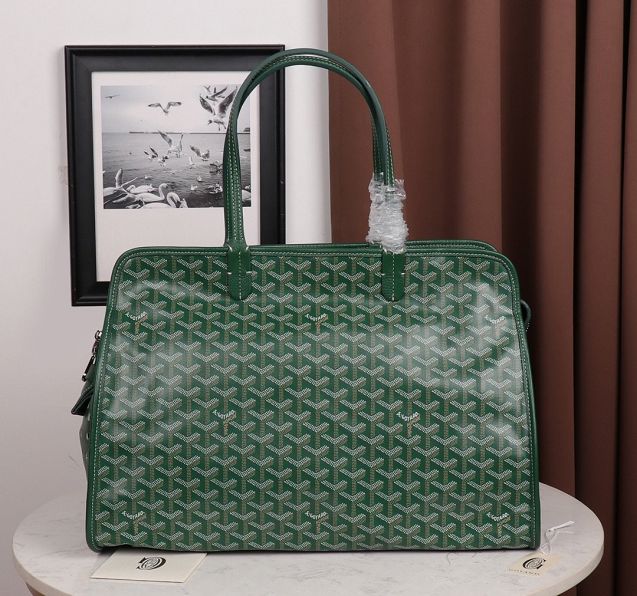 Goyard original canvas hardy tote bag GY0014 green