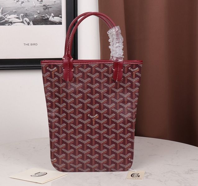 Goyard original canvas tote bag GY0019 wine red