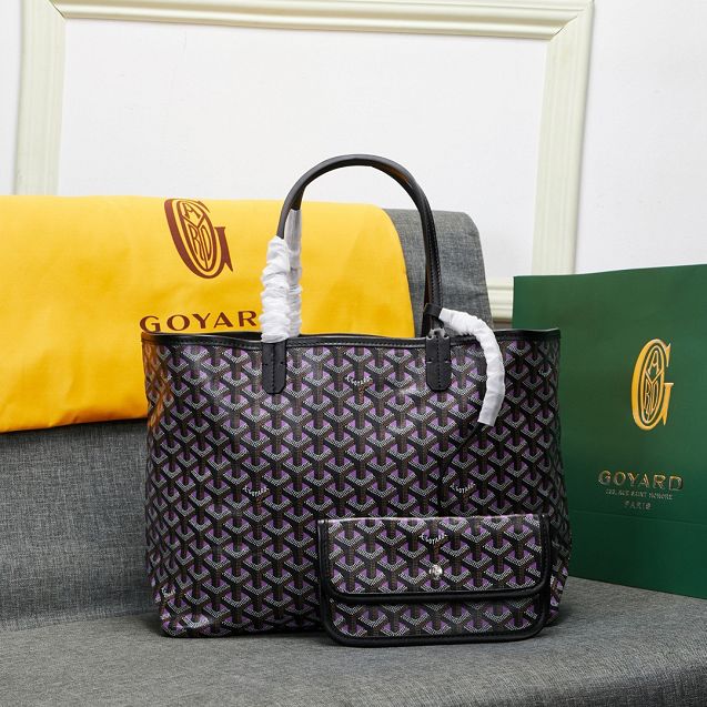 Goyard original canvas saint louis tote bag pm GY0017 purple	