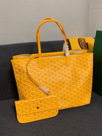 Goyard original canvas isabelle tote pm bag GY0025 yellow