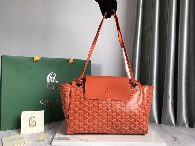 Goyard original canvas rouette shoulder bag GY0004 orange