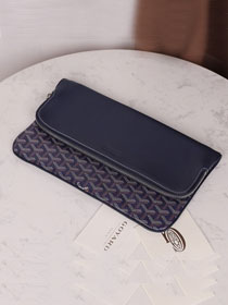 Goyard original calfskin&canvas sainte marie MM clutch GY0020 royal blue