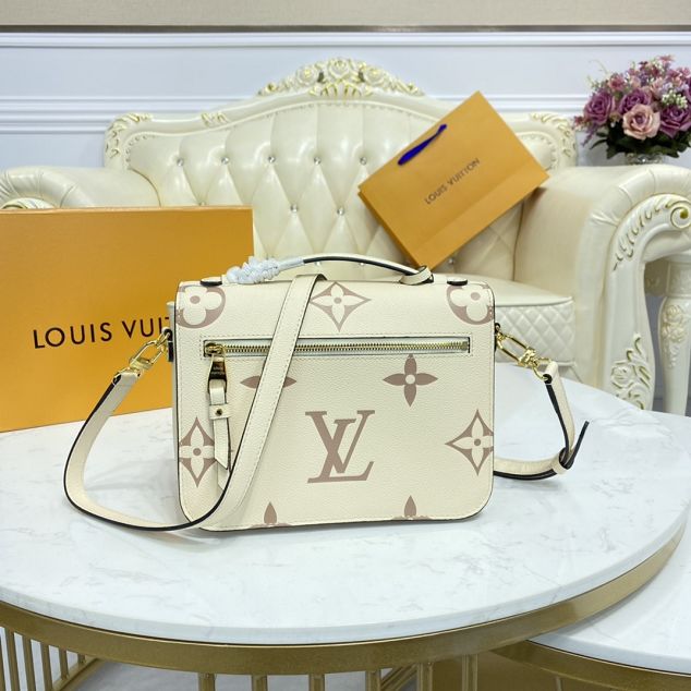 Louis vuitton original calfskin pochette metis M45596 white