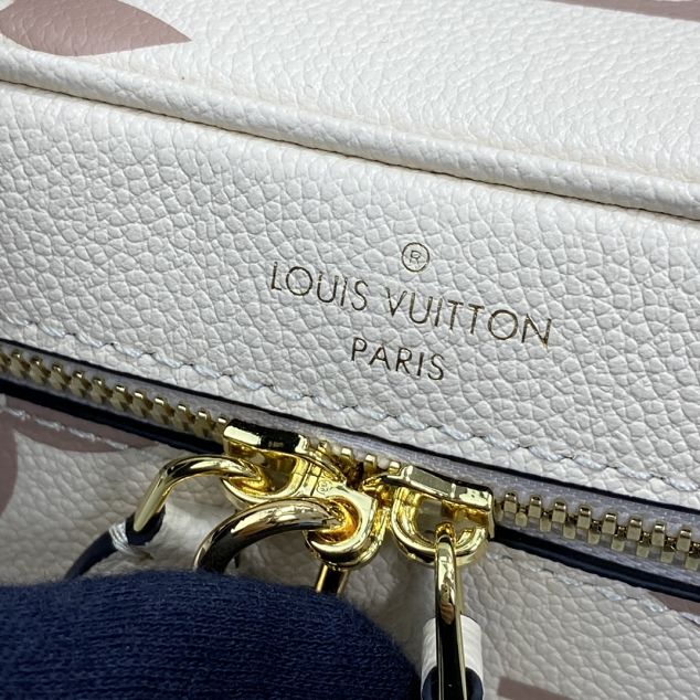 2021 Louis vuitton original calfskin vanity pm handbag M45599 white