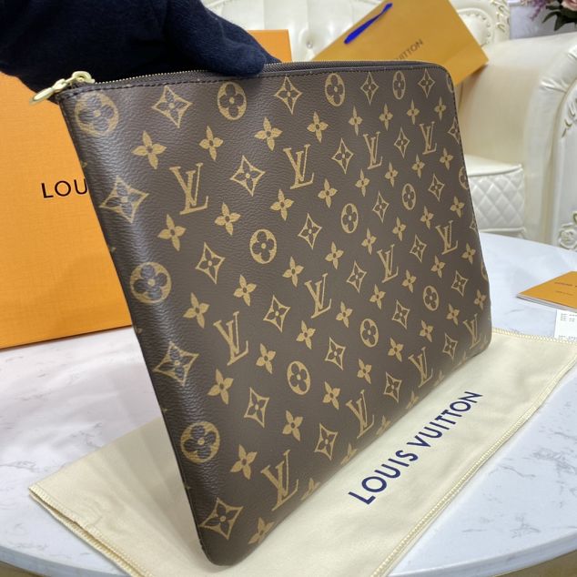 Louis vuitton monogram canvas etui voyage gm M43443 apricot