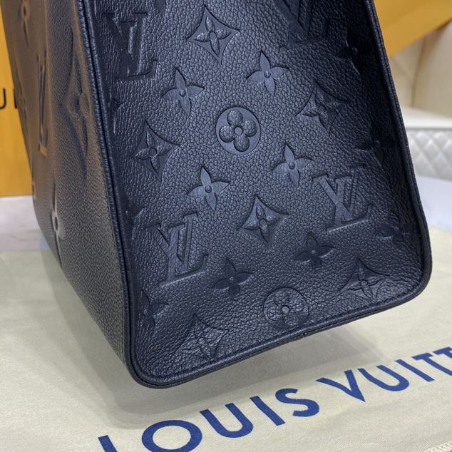 Louis vuitton original embossed calfskin onthego mm M45595 black