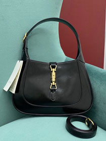 2021 GG original calfskin jackie 1961 small shoulder bag 636709 black