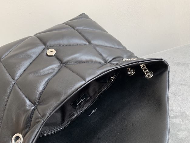 YSL original lambskin puffer medium bag 577475 black