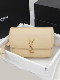 YSL original calfskin solferino medium satchel 634305 apricot