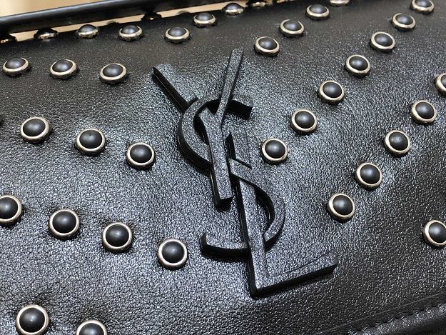 YSL original studded calfskin niki medium bag 498894 black