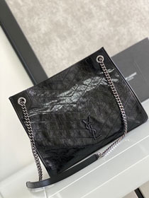 YSL original calfskin niki shopping bag 577999 black