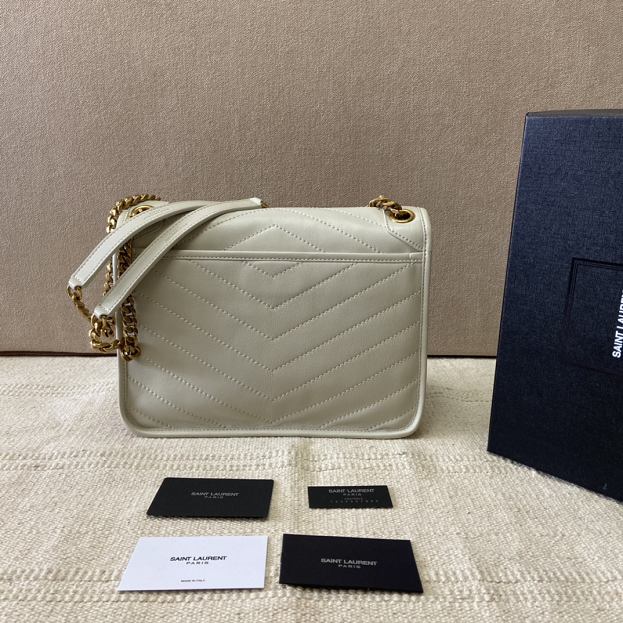 YSL original lambskin niki medium bag 498894 white