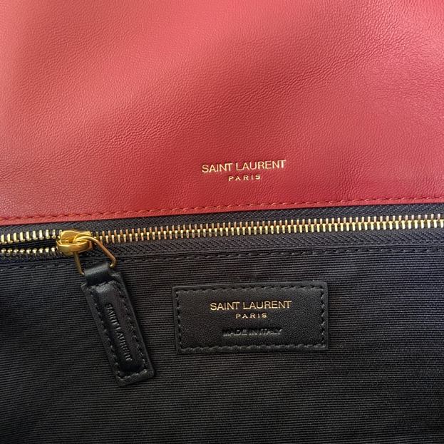 YSL original lambskin niki medium bag 498894 wine red