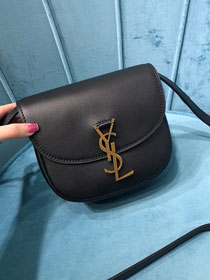 YSL original smooth calfskin kaia small satchel bag 619740 black