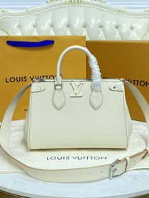 2021 Louis vuitton original epi leather grenelle tote bag pm M57680 white