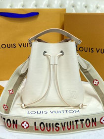 2021 Louis vuitton original epi leather neonoe BB M57693 white