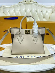 Louis vuitton original calfskin on my side tote pm M57729 beige