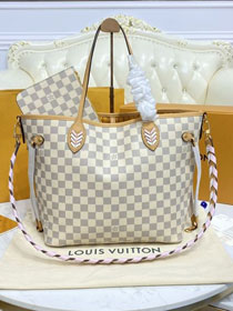 2022 Louis vuitton original damier azur neverfull mm N50047