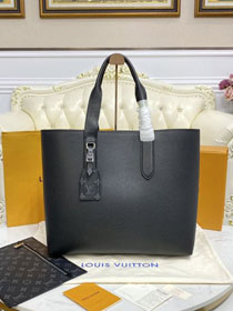 Louis vuitton original calfskin cabas voyage tote bag m52817 black