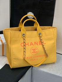 CC original canvas fibers large shopping bag A66941 yellow