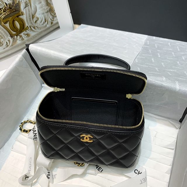 CC original lambskin vanity with chain AP2291 black