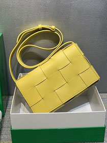 BV original lambskin cassette crossbody bag 578004 yellow