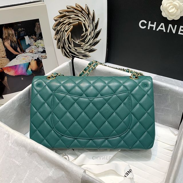 CC original lambskin medium flap bag A01112 green