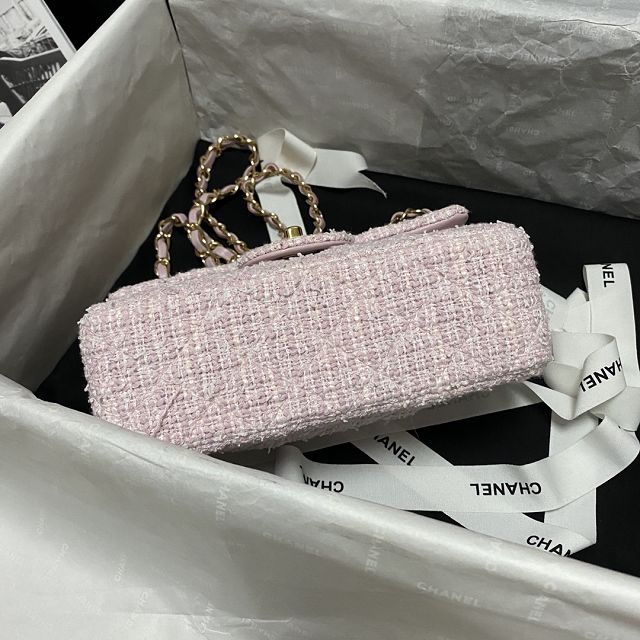 CC original tweed mini flap bag A69900 pink