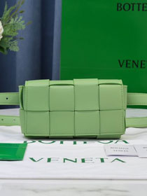 BV original lambskin cassette belt bag 639367 pistachio