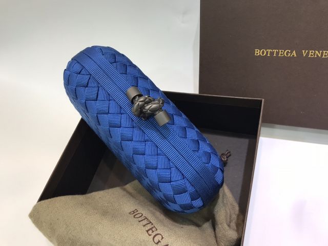 BV original silk knot clutch 113085-2 blue