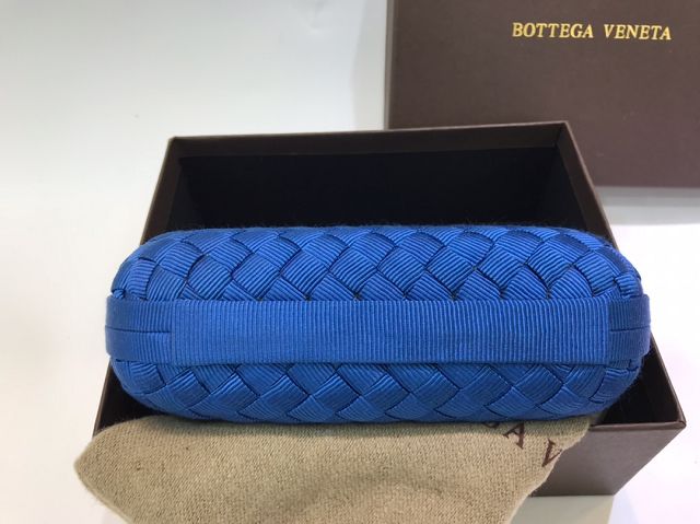BV original silk knot clutch 113085-2 blue