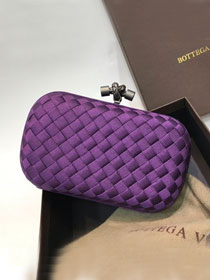 BV original silk knot clutch 113085-2 purple