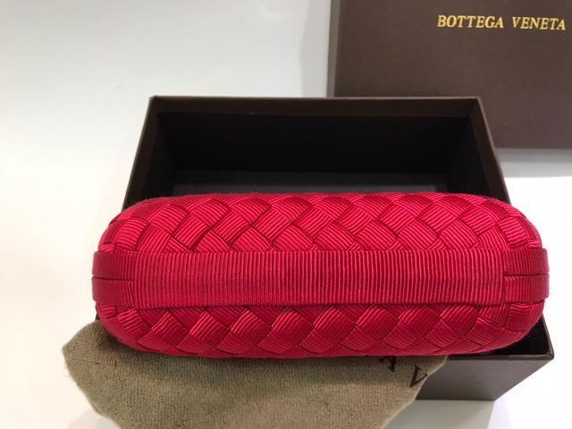 BV original silk knot clutch 113085-2 red