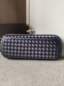 BV original silk knot clutch 202031 dark grey