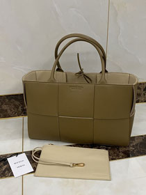 BV original lambskin arco tote bag 609175 khaki