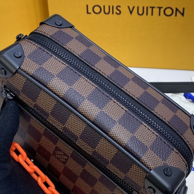 Louis vuitton original damier ebene mini soft trunk N44735 