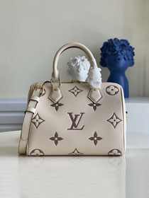 Louis vuitton original monogram calfskin speedy 25 M58947 white