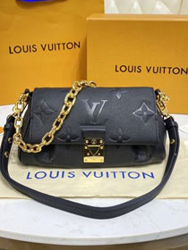 Louis vuitton original calfskin favorite bag M45813 black