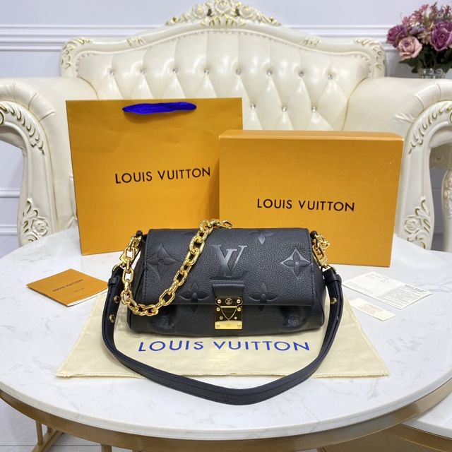 Louis vuitton original calfskin favorite bag M45813 black