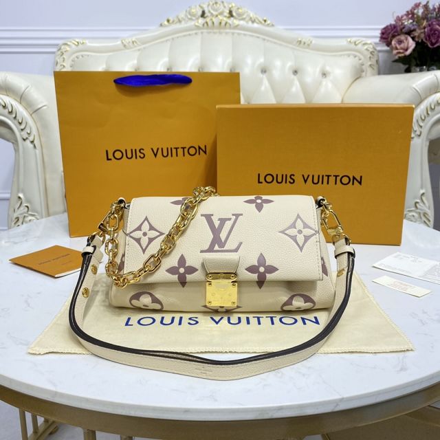 Louis vuitton original calfskin favorite bag M45813 white