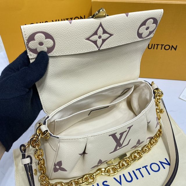 Louis vuitton original calfskin favorite bag M45813 white