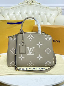 2023 Louis vuitton original embossed calfskin grand palais tote bag M45833 tourterelle