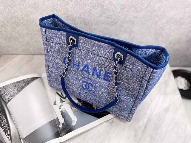 CC original canvas fibers shopping bag A67001-2 blue