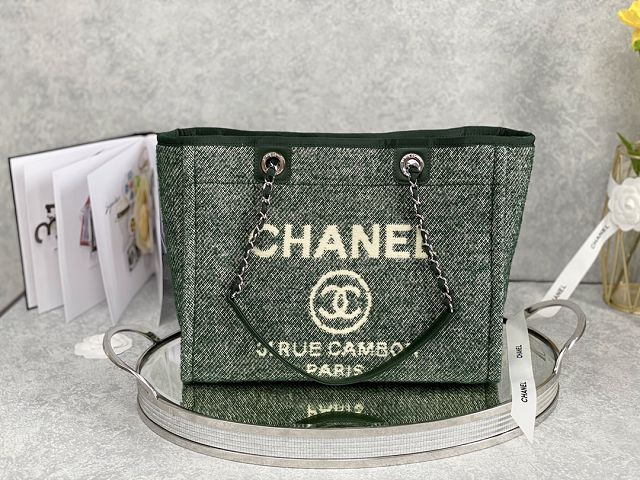 CC original mixed fibers shopping bag A67001-3 green