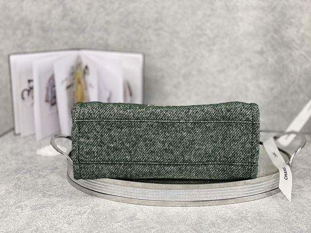 CC original mixed fibers shopping bag A67001-3 green